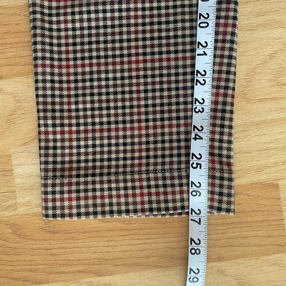Abercrombie & Fitch Women’s Plaid Pants - Black, Red, Tan - Picture 5 of 5